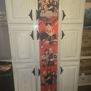 Wrestling Happy Birthday Long Banner 5 Years Old Over 70" Long
